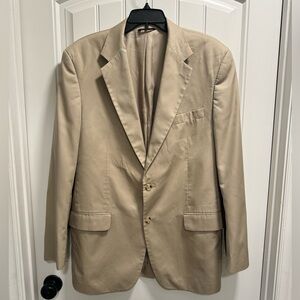 Alexander Julian Beige Men's Blazer -Size 44L